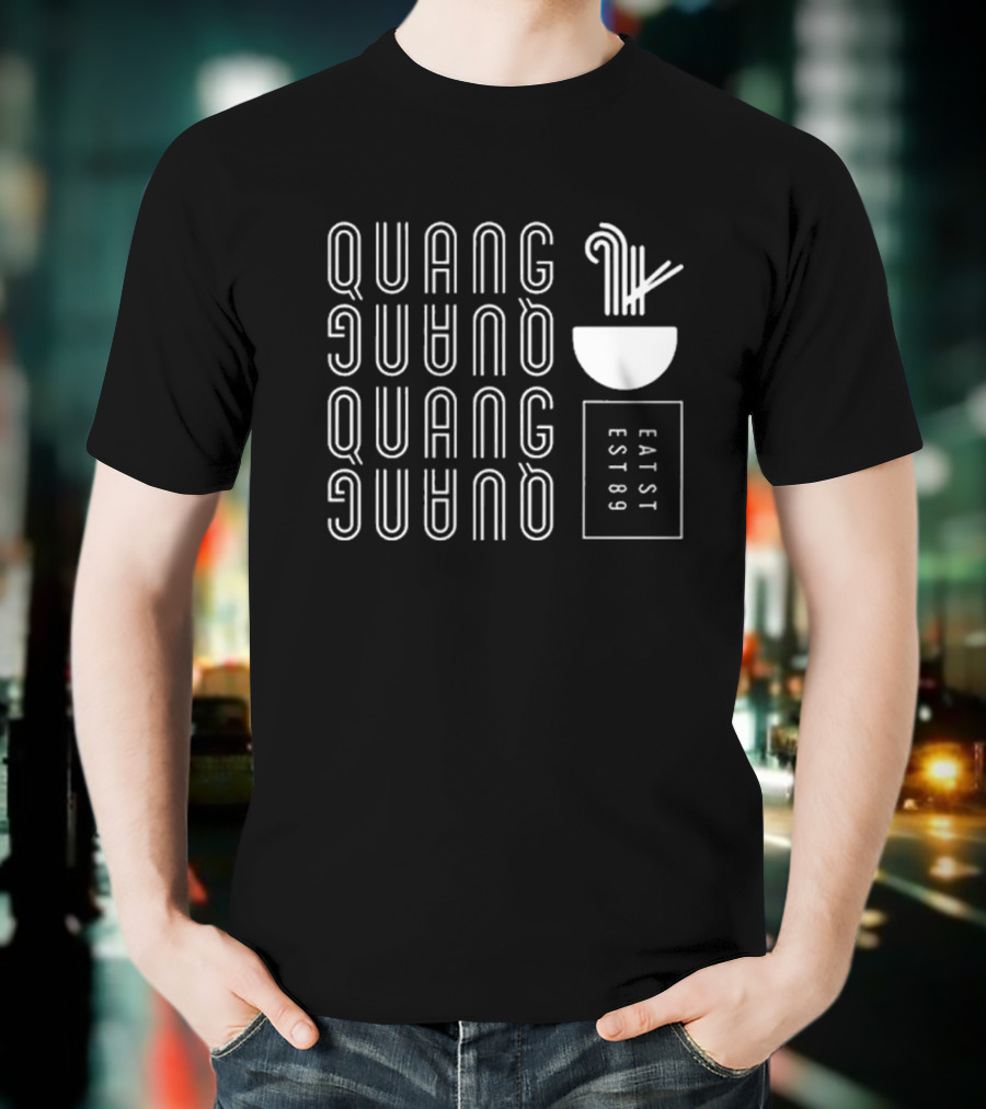 Quang Eat St Est 89 Noodle Bowl Pattern T-Shirt