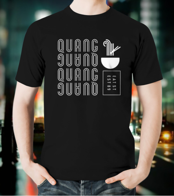 Quang Eat St Est 89 Noodle Bowl Pattern T-Shirt