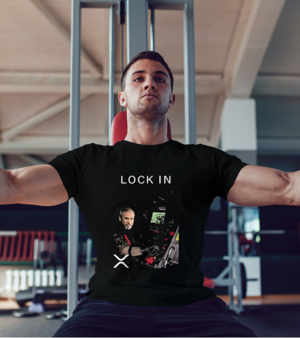 Lock In Brad Garlinghouse XRP Crypto Control Panel T-Shirt