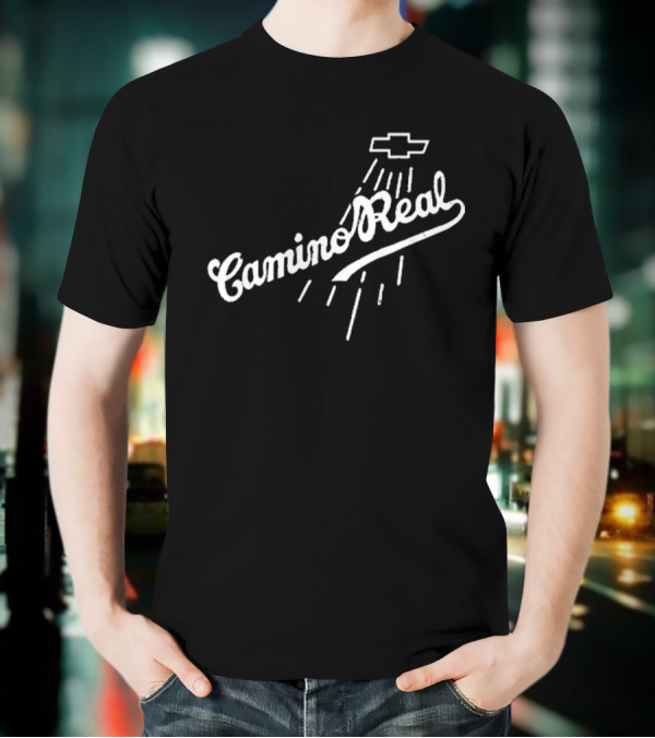 Los Angeles Dodgers Teoscar Hernandez Camino Real Chevrolet Logo T-Shirt