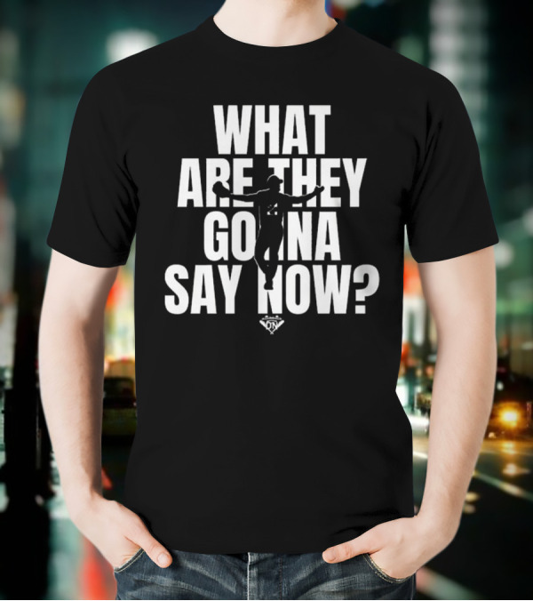 Los Angeles Dodgers What Are They Gonna Say Now Player Silhouette T-Shirt