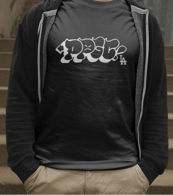 Los Angeles Ppgc Graffiti Style Bold Text With LA Icon T-Shirt