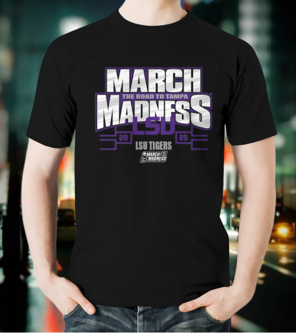 LSU Tigers March Madness 2025 The Road To Tampa T-Shirt
