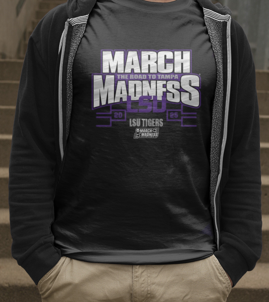 LSU Tigers March Madness 2025 The Road To Tampa T-Shirt