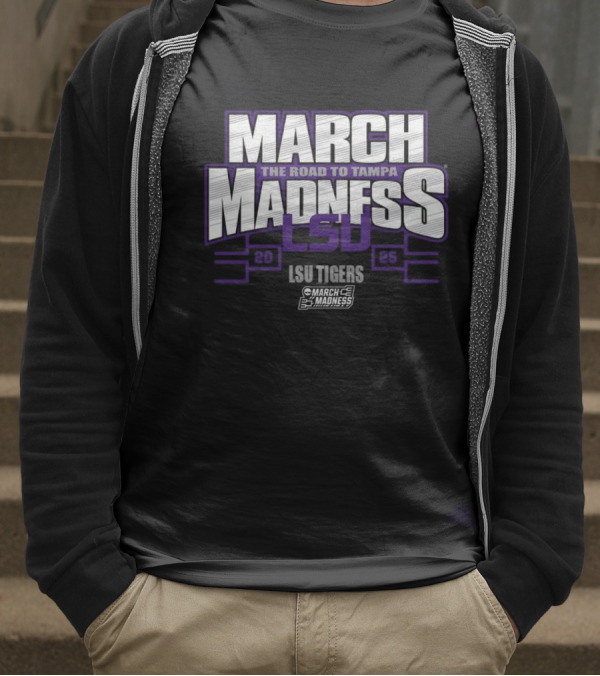 LSU Tigers March Madness 2025 The Road To Tampa T-Shirt