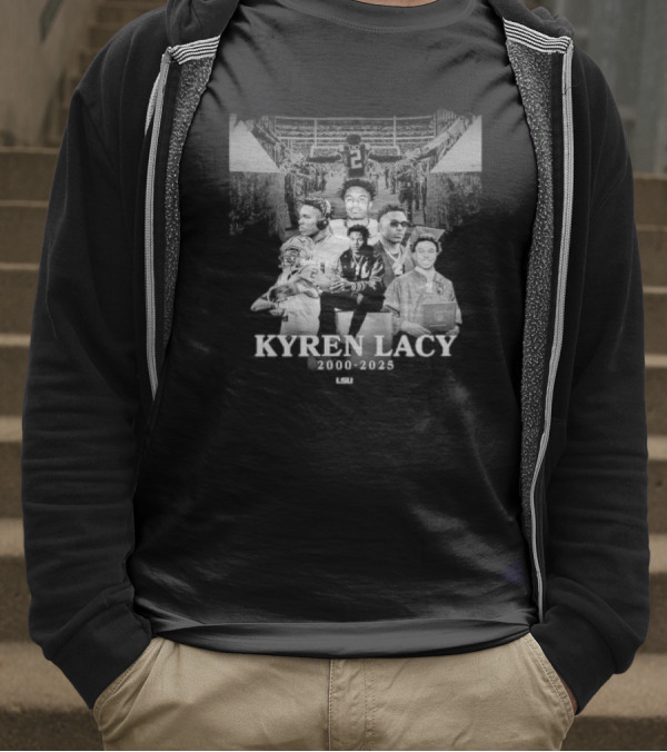 LSU Tigers Football Kyren Lacy 2000-2025 Memorial T-Shirt