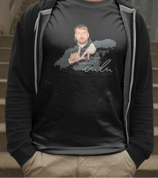 Luka Doncic Lulu LA Lakers Vintage Hand Sign T-Shirt