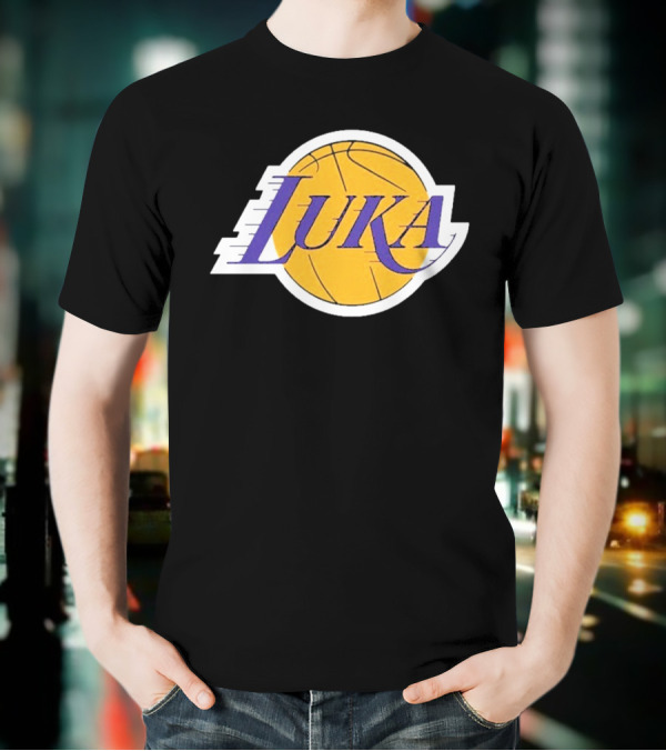 Luka Los Angeles Showtime Basketball-Inspired T-Shirt