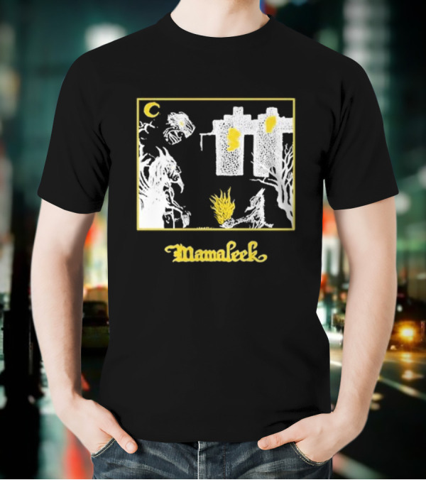 Mamaleek Netherworld Moonlit Cityscape And Surreal Figures T-Shirt