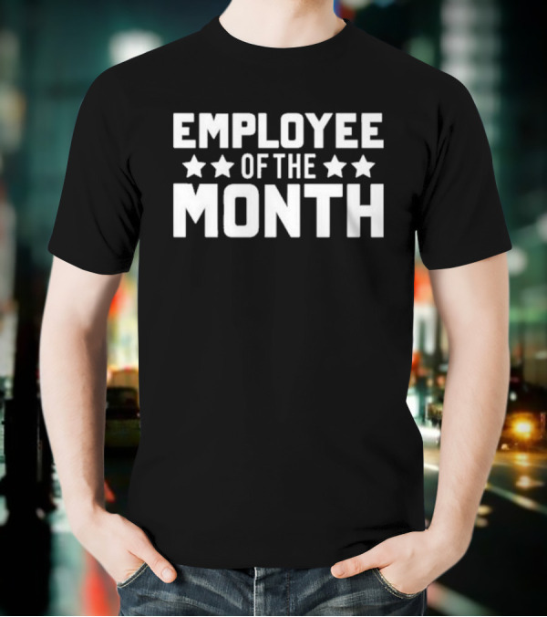 Marc Lamont Hill Employee Of The Month Bold Text Stars T-Shirt