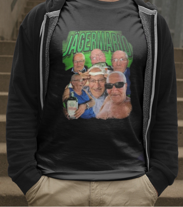 Marioscerra5 Jägermario Sigma Funny Multiphoto Collage T-Shirt