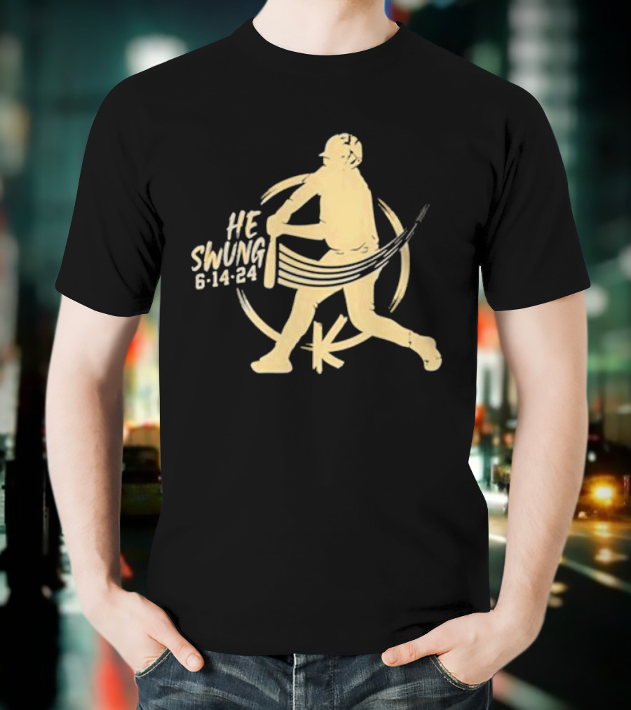 Madison Social He Swung Baseball 6 14 24 T-Shirt