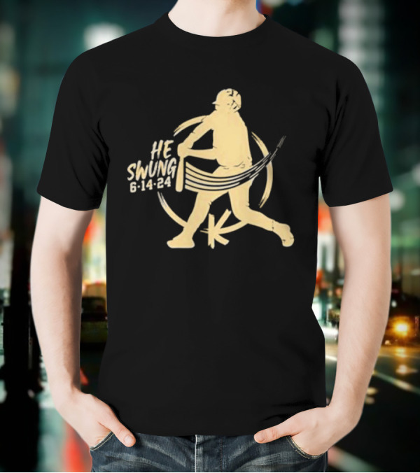 Madison Social He Swung Baseball 6 14 24 T-Shirt