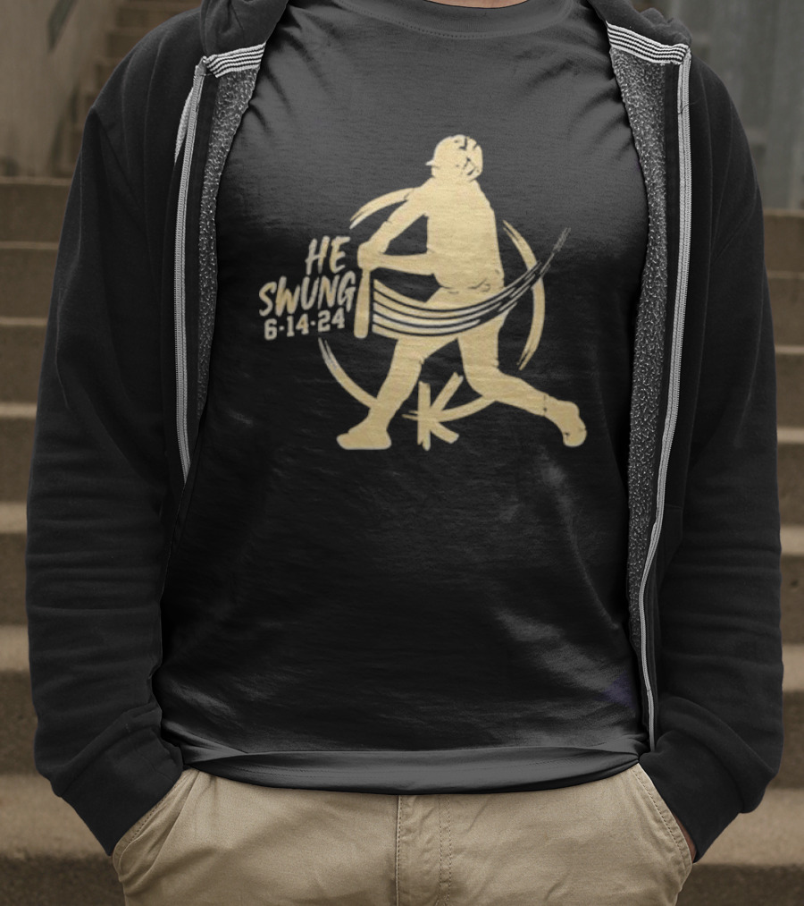 Madison Social He Swung Baseball 6 14 24 T-Shirt
