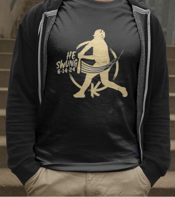 Madison Social He Swung Baseball 6 14 24 T-Shirt