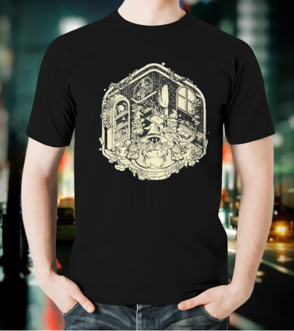 Mage’s Midnight Brew Enchanted Wizard Gathering In Mystical Study Room T-Shirt