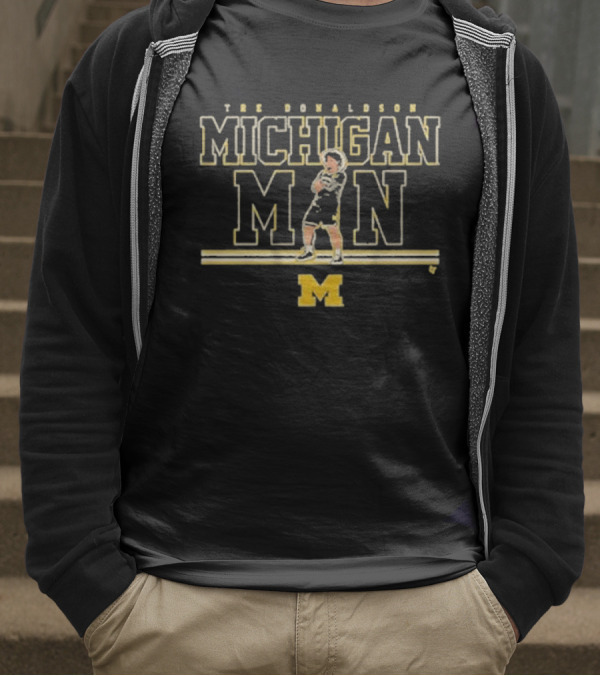THE DONALDSON MICHIGAN MAN MICHIGAN BASKETBALL T-Shirt
