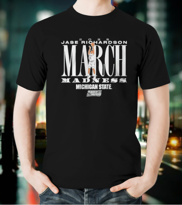 Jase Richardson Michigan State March Madness Basketball T-Shirt