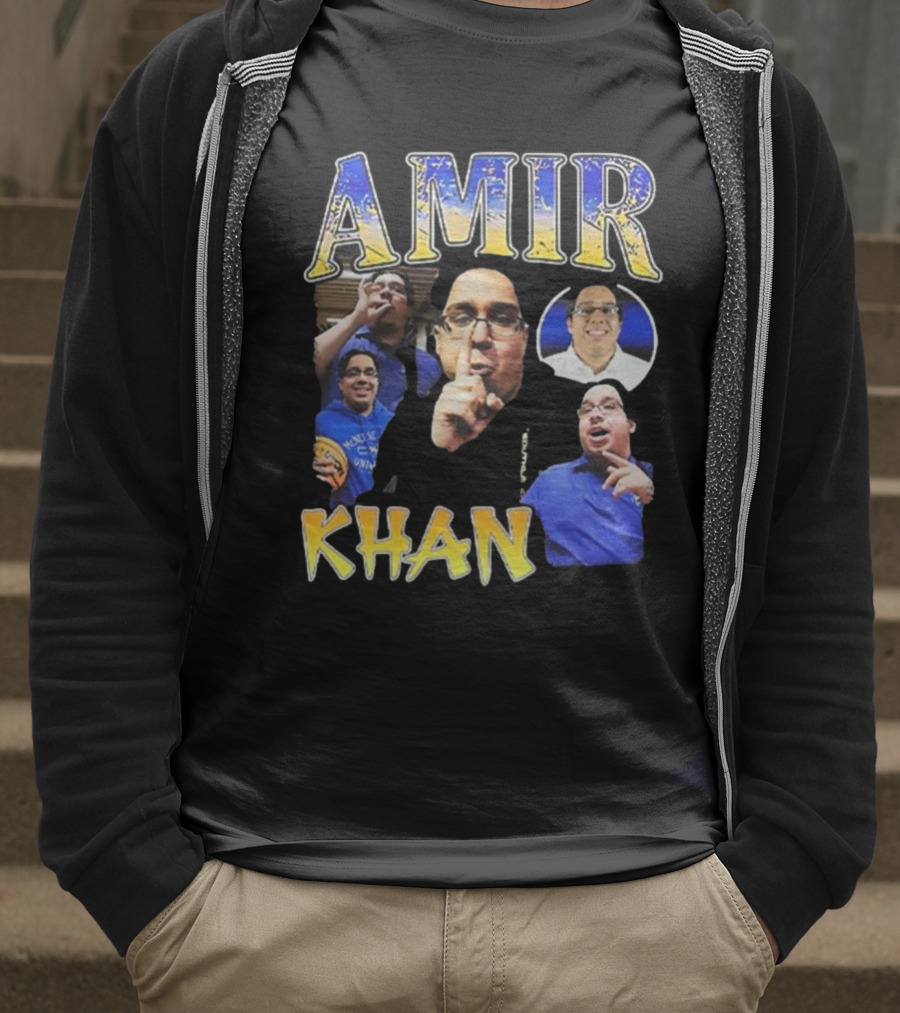 Amir Khan McNeese State University Blue And Gold Style T-Shirt