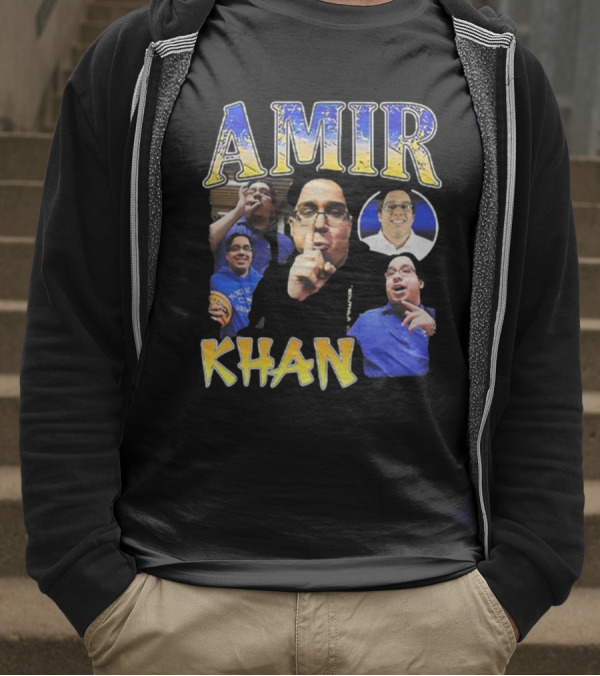Amir Khan McNeese State University Blue And Gold Style T-Shirt