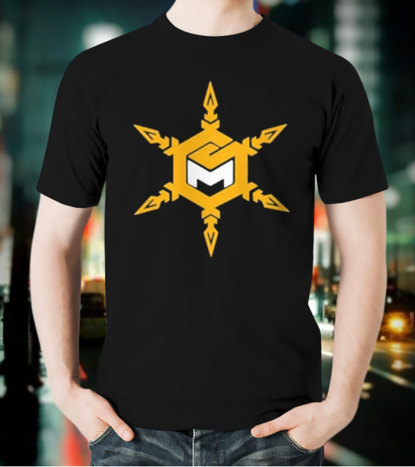 Mike Sainristil M Yellow Snowflake Emblem T-Shirt