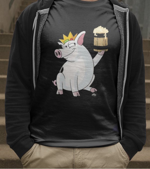 Merkimer Pig Cheers Crown Gildan Softstyle T-Shirt