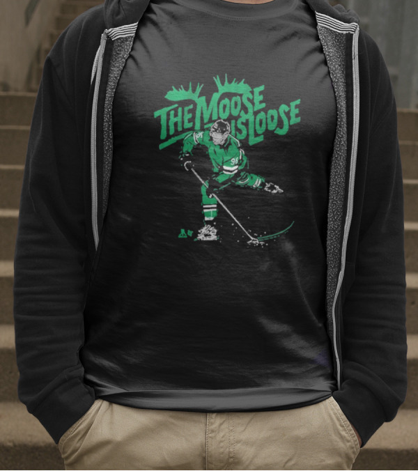 The Moose Is Loose Hockey Player Number 96 T-Shirt