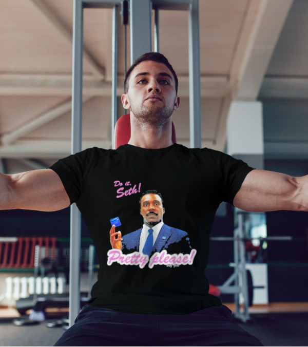 Do It Seth Pretty Please! Milchick Holding Blue Card T-Shirt