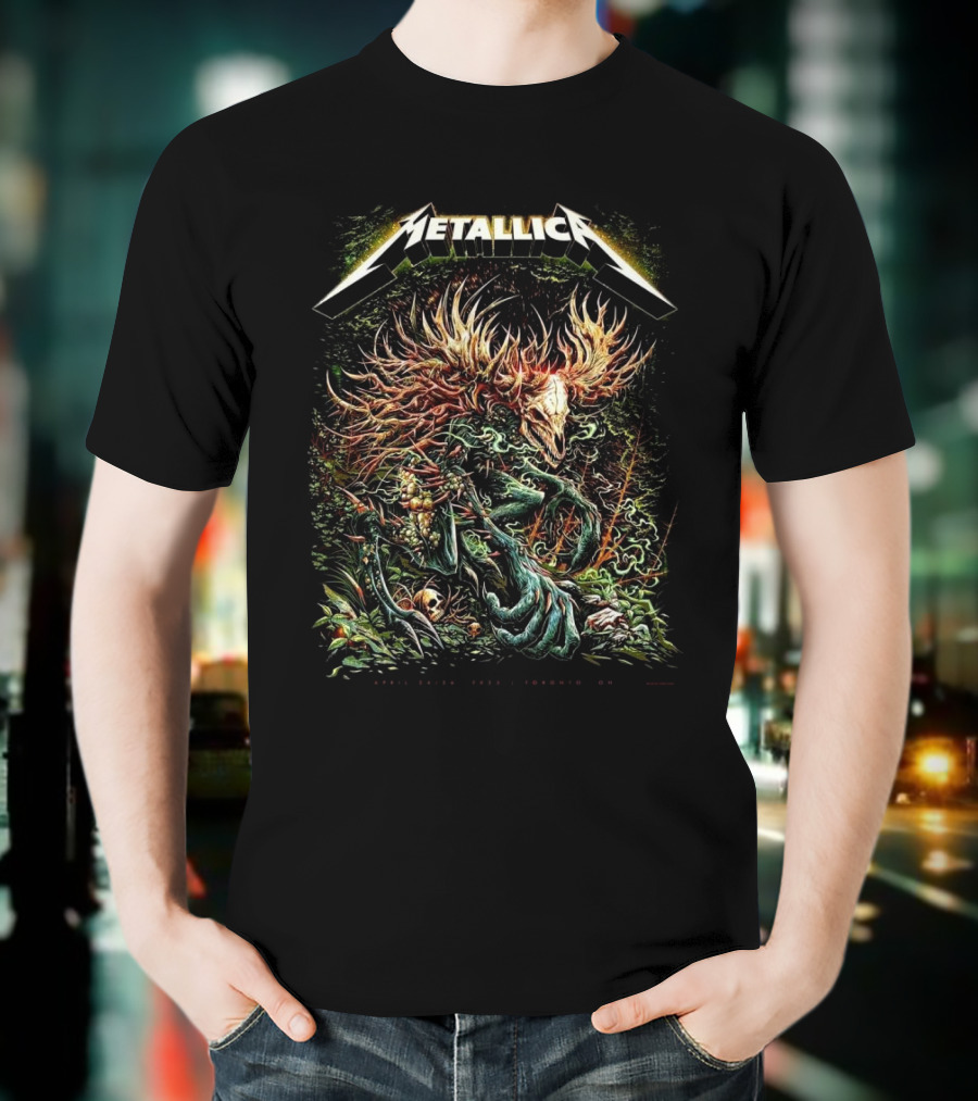 Metallica M72 Toronto Ontario 2025 Rogers Centre April 24 26 Forest Creature Skull Art T-Shirt