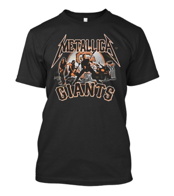 Metallica San Francisco Giants Guitarist Drummer Event 2025 T-Shirt