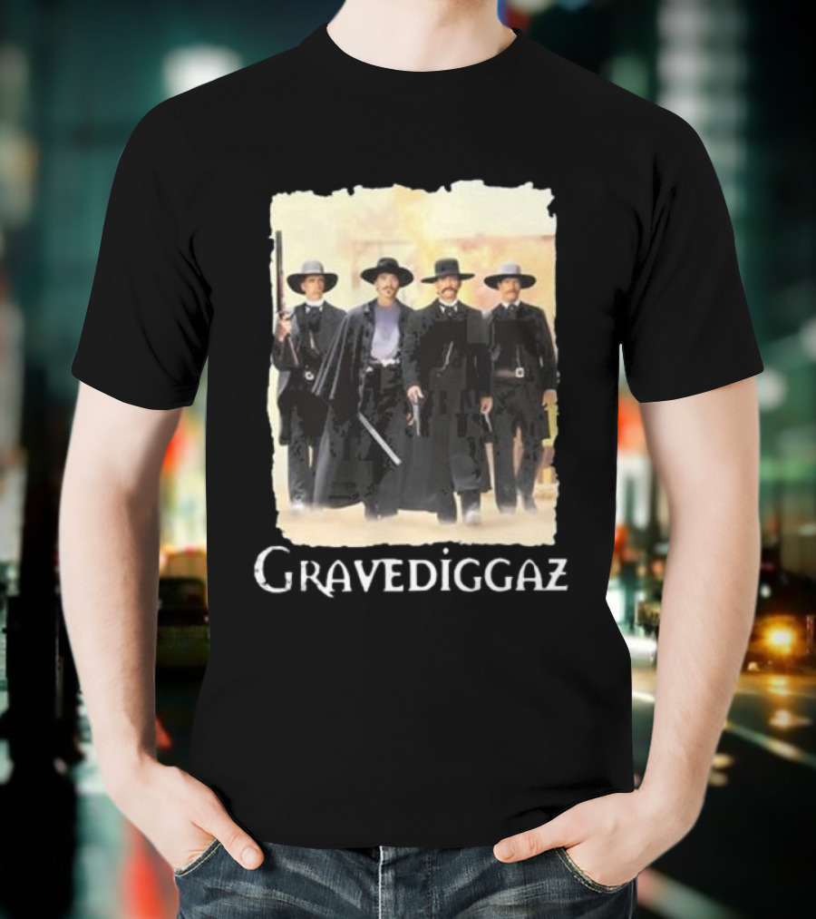 Methsyndicate Gravediggaz Tombstone Western Gunslingers T-Shirt