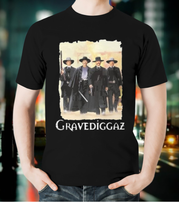 Methsyndicate Gravediggaz Tombstone Western Gunslingers T-Shirt