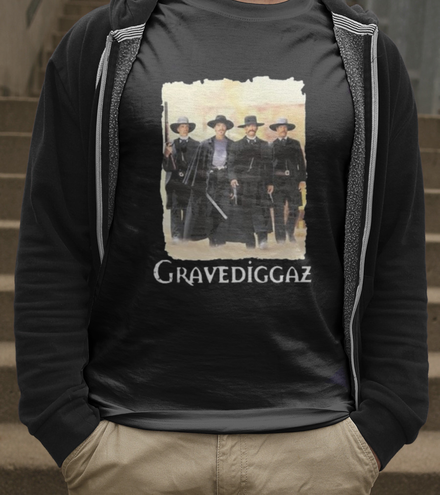 Methsyndicate Gravediggaz Tombstone Western Gunslingers T-Shirt