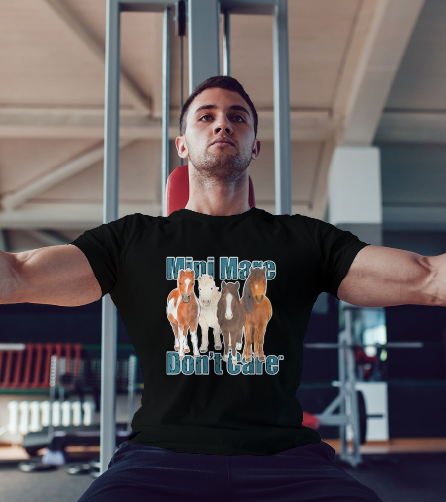 Mini Mare Don't Care Horse Trio T-Shirt