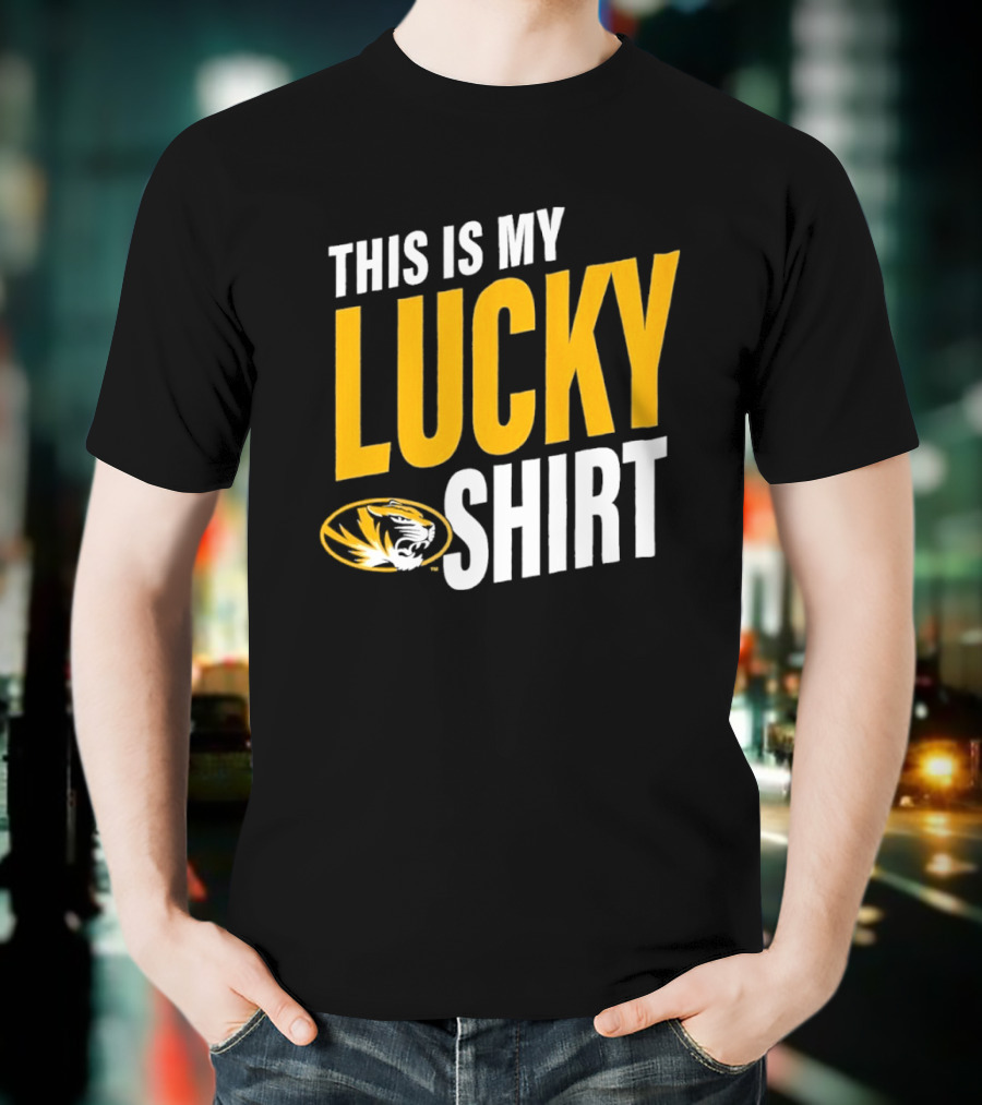 Missouri Tigers This Is My Lucky Mizzou Football T-Shirt