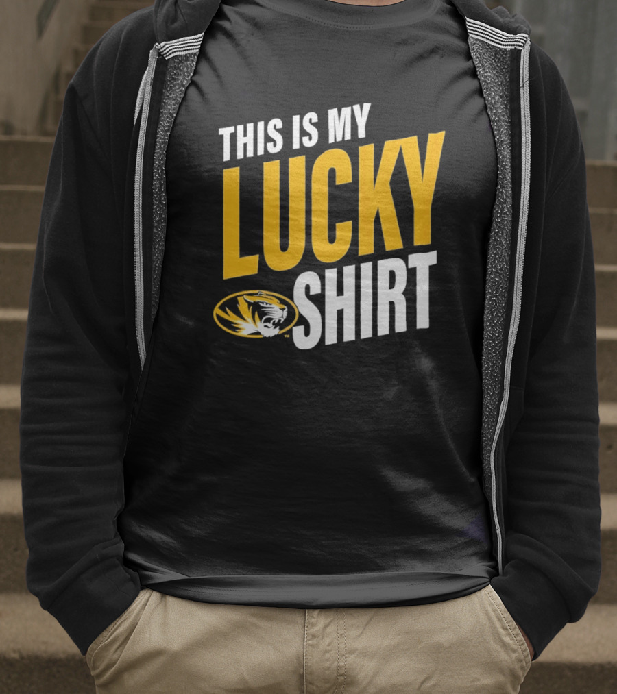 Missouri Tigers This Is My Lucky Mizzou Football T-Shirt