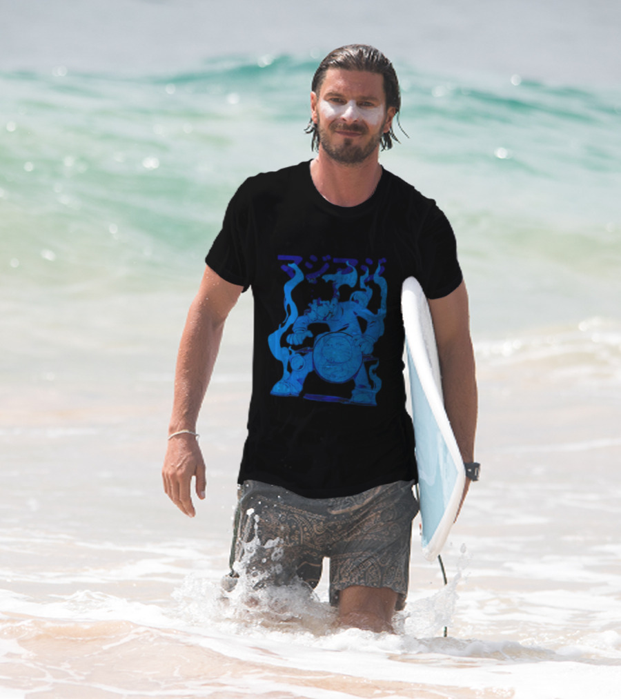 Dandadan My Balls Manga Character With Blue Aura T-Shirt