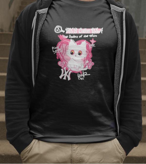 MLB Cotton USA The Doubts Of Our Values Lucky Cat T-Shirt