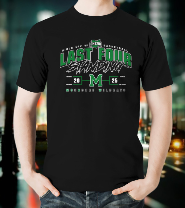 Mogadore Wildcats 2025 OHSAA Girls Division VII Basketball Last Four Standing M T-Shirt