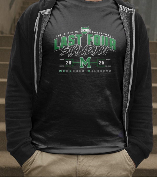 Mogadore Wildcats 2025 OHSAA Girls Division VII Basketball Last Four Standing M T-Shirt