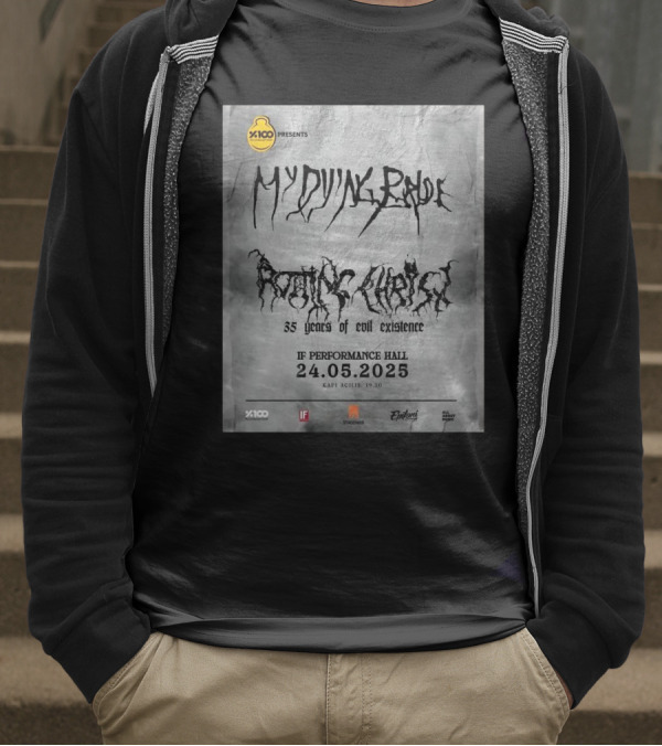X100 Presents My Dying Bride Rotting Christ 35 Years Of Evil Existence IF Performance Hall 24.05.2025 T-Shirt