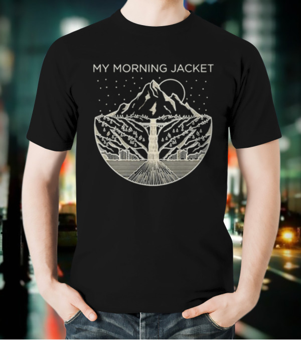 My Morning Jacket Gorge Mountain Starry Night T-Shirt