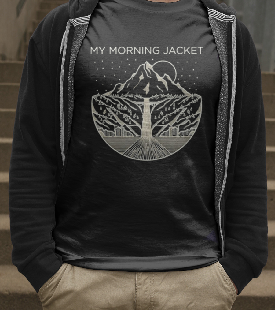 My Morning Jacket Gorge Mountain Starry Night T-Shirt