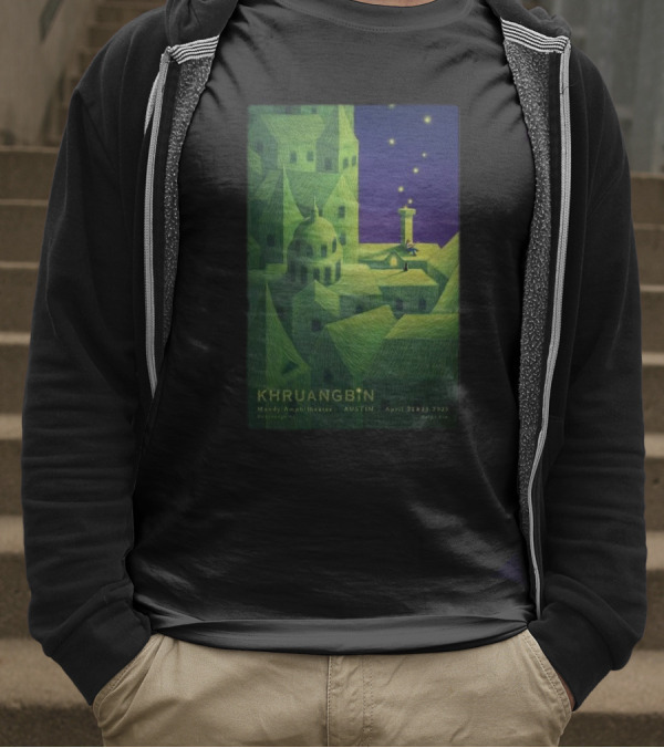 Khruangbin Moody Amphitheater Austin April 22 23 2025 Murugi Kim Artwork T-Shirt