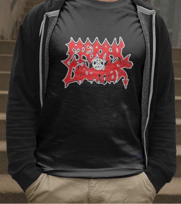 Merry Christmas Devil Pentagram Morbid Xmas T-Shirt