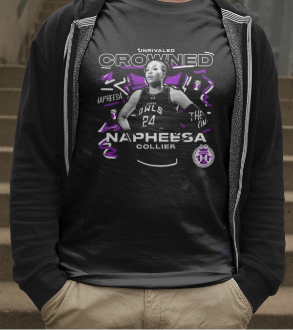 Unrivaled Crowned Napheesa Collier The One Owls 24 T-Shirt