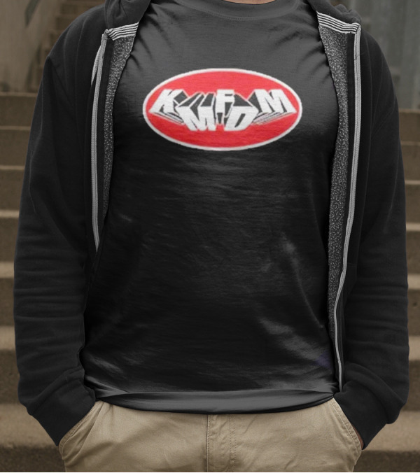 Natalie Samantha Rupnow Wear KMFDM Oval Red Logo T-Shirt
