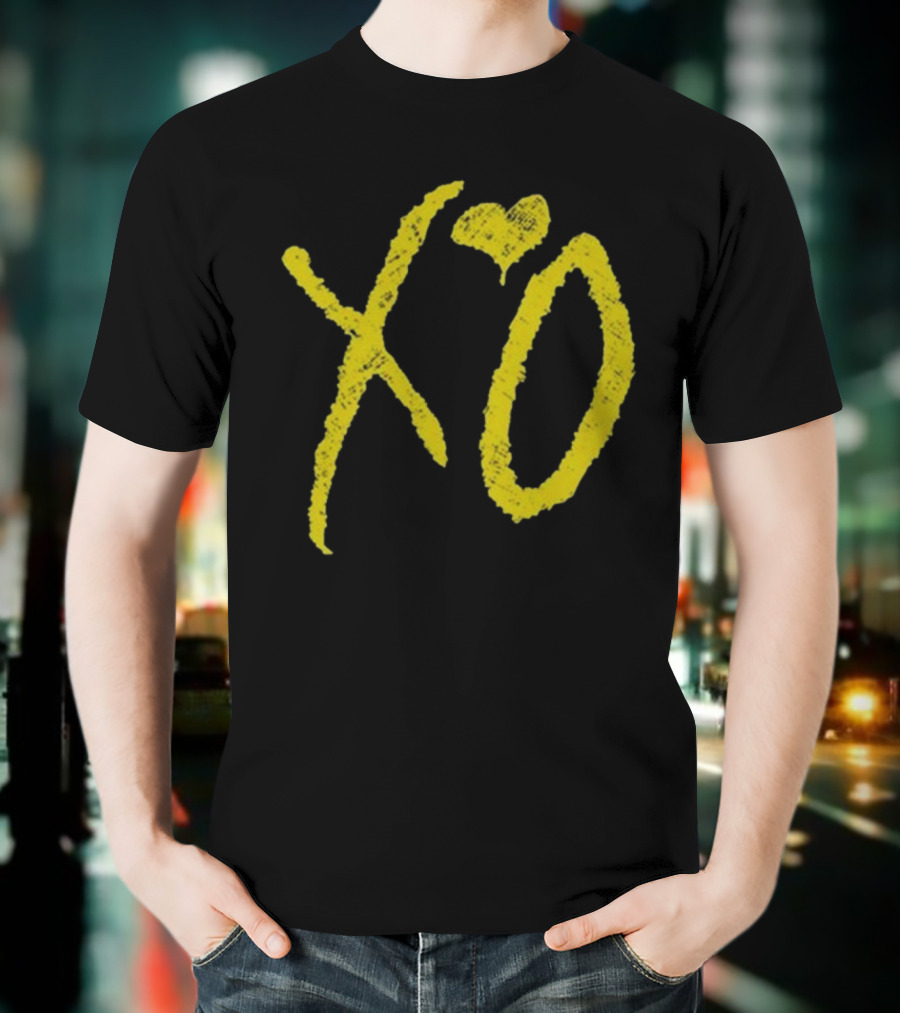 Nav Omw2 Rexdale XO Yellow Script T-Shirt