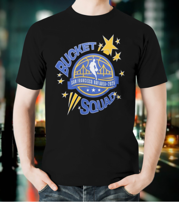 NBA All-Star 2025 Bucket Squad San Francisco Bay Area T-Shirt
