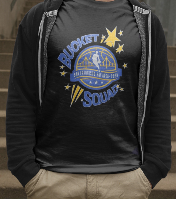 NBA All-Star 2025 Bucket Squad San Francisco Bay Area T-Shirt
